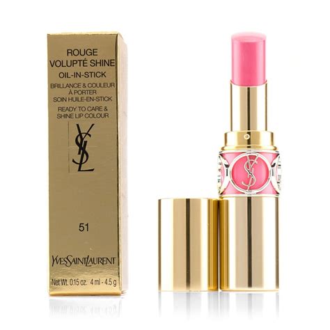 ysl 51 rose saharienne|Yves Saint Laurent Rouge Volupté Shine Oil.